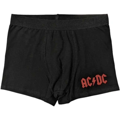 Imagen de Rock Off officially licensed products Calzoncillos tipo bóxer unisex con logotipo de AC/DC (negro), Negro, L