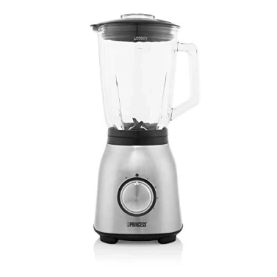 Imagen de Princess 212091 Batidora de vaso acero inoxidable, Cuatro ajustes velocidad, función pulso, 1,5 L, 6 cuchillas 1000 W