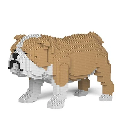 Imagen de JEKCA English Bulldog 01S M03 Kit de Ladrillos construcción, esculturas en Bloques para Construir, colección, Idea Regalo
