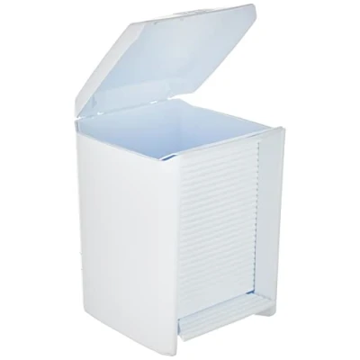 Imagen de TATAY Olympia Cubo baño con apertura a pedal y cubeta interior extraible, 7 l de capacidad, Plastico Polipropileno, Blanco, 21.00x21.50x29.00 cm