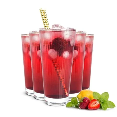 Imagen de Sendez 6 vasos altos de 400 ml con relieve