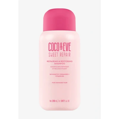 Imagen de Champú reparador Coco &amp; Eve Para cabello dañado o teñido: con ceramidas biomiméticas, vitamina B5 reparar puntas abiertas, y fortalecer e hidratar el cabello. todo tipo de (280 ml)