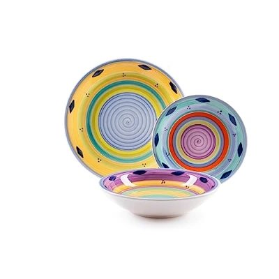 Imagen de Excelsa Esprit Vajilla de cerámica, multicolor, 18 unidades