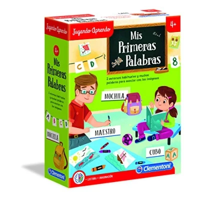 Imagen de Clementoni Mis primeras Palabras, Juego Educativo 4 años, Juguete en español para Aprender a Escribir y Leer Las Palabras (55304)