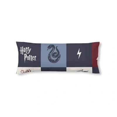 Imagen de BELUM Funda Almohada Harry Potter, de 100% algodón Modelo Hogwarts Cuadros Azul 80X80 cm.