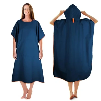 Imagen de Kuogas Poncho De BañO para Mujer Y Hombre 117X88cm Surf Microfibra Toalla TambiéN como Ayuda Cambiarse En La Playa