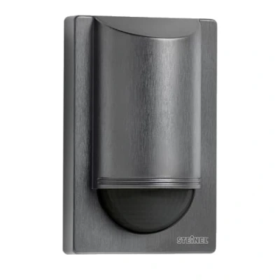 Imagen de Steinel IS 2180 Eco Detector de Movimiento Antracita, Sensor PIR 180/12 m, Carga conmutación LED 350 W, Pared, protección antideslizamiento