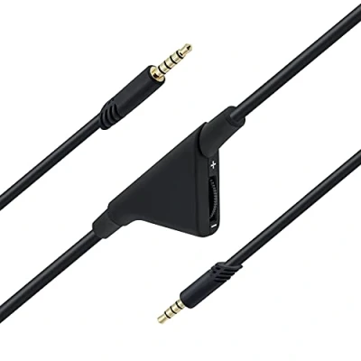 Imagen de Tolesum Cable de extensión audio 2 m con control volumen para Juegos Astro A10 / A30 A40 PS5 PS4 Xbox One/Xbox Series S/X/PC/Smartphone 2M
