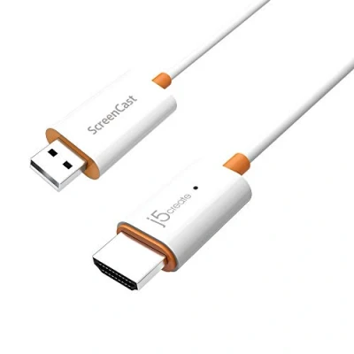 Imagen de j5create ScreenCast HDMI Wireless Display Adapter Receiver Mirror Phone, Tablet, Laptop to HDTV Compatible con MiraCast, AirPlay, Android, Windows 10 PC, iOS, iPhone, Tablet (JVAW56)