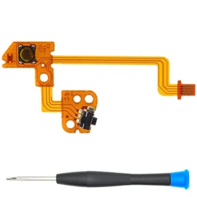 Imagen de MMOBIEL Cable flexible de cinta botón L compatible Con el mando Joy la Nintendo Switch. Incluye destornillador tres puntas
