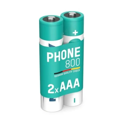 Imagen de Ansmann 5035332 MaxE DECT Phone, Potente Pila previamente cargada, Reducida autodescarga (800mAh, Micro AAA, 2 Unidades)