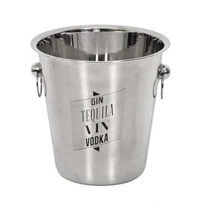 Imagen de COOK CONCEPT Saveur &amp; Dégustation KV7014 Cubo para champán, Acero Inoxidable, Gris, 22,4 x 21 cm
