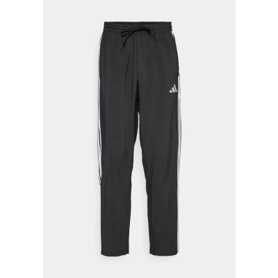 Imagen de adidas Hombre Essential Three Stripes Stanford Pant Open HEM, Black/White, XS