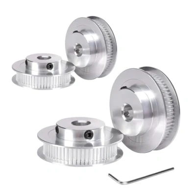 Imagen de BZ 3D Polea Dentada GT2 80 Dientes,8mm Agujero,6mm Ancho,Rueda Sincrónica 80T Correa Pulley para de Distribución 6mm Ancho impresora 3D,CNC.(4 piezas)