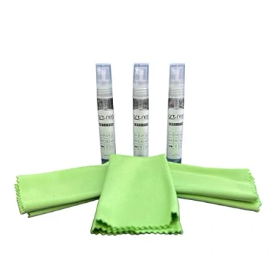 Imagen de ARNOG x3 spray limpiador de gafas con gamuza 5ml contenido en cada bote para una limpieza suave y profunda tus lentes efecto antivaho