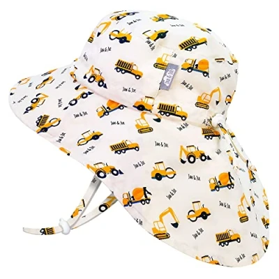 Imagen de Jan &amp; Jul Sombrero de Sol Aventurero niños, protección UV 50+ UPF (Talla: 5 12 Años, Pequeños Excavadores)