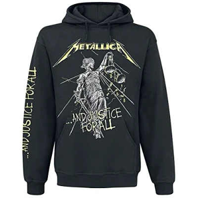 Imagen de Metallica ...and Justice For All Hombre Sudadera con Capucha Negro L