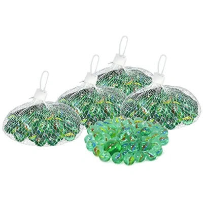 Imagen de com four® 255 Piezas Juego de canicas Vidrio para Jugar y coleccionar Juegos clásicos Interiores Exteriores (255 canicas)