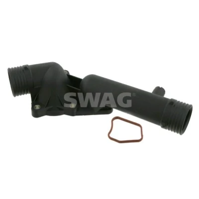 Imagen de SWAG 20 92 3740 Caja del termostato con junta BMW: 5 Berlina, 7