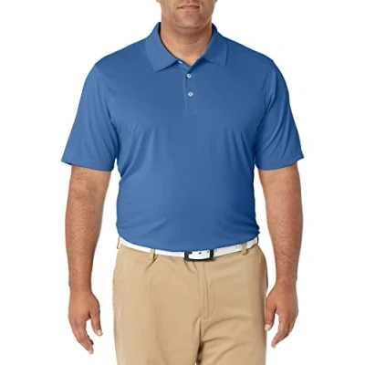 Imagen de Amazon Essentials Polo de Golf Secado Rápido Ajuste Normal Hombre, Azul, S