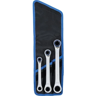 Imagen de BGS 1556 Juego de llaves combinadas con carraca reversible &quot;4 en 1&quot; 3 piezas