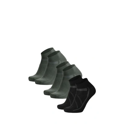 Imagen de DANISH ENDURANCE Calcetines de Ciclismo Bajos, Acolchados y Transpirables, Hombres Mujeres, 3 Pack Multicolor (2xVerde Oliva, 1xNegro) 39 42
