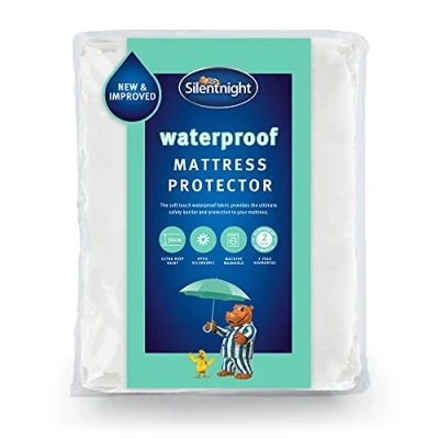 Imagen de Silentnight Nuevo protector de colchón impermeable Almohadilla supersuave lujo que protege tu cama contra derrames Protectores hipoalergénicos lavables a máquina