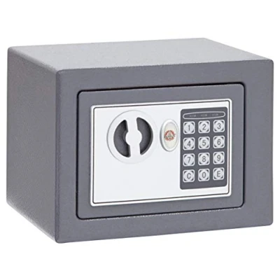 Imagen de ARREGUI D HE/0 Caja Fuerte de Acero con Cerradura Electrónica, Teclado Código Programable, Seguridad para Casa y Hogar, Llave Emergencia, 17 x 23 cm, 5 L