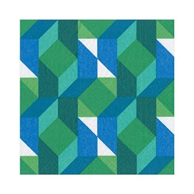 Imagen de Caspari Entertaining with Theory Servilletas (20 Unidades), Color Verde, Papel, 16.5 x 3 cm