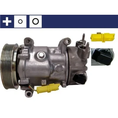 Imagen de MAHLE ORIGINAL ACP 14 000S Compresor de Aire Acondicionado SD6C12 12 PAG 46 R 134 a con junta anular PEUGEOT: 307 Hatchback, 308 I Hatchback norauto,
