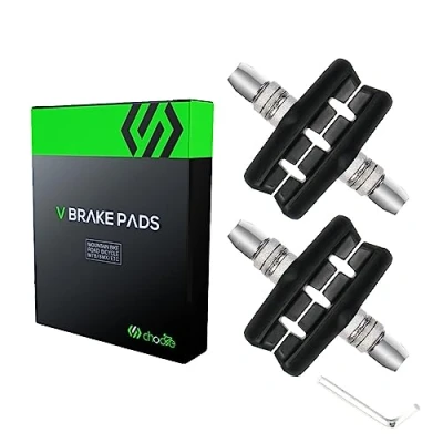 Imagen de Chooee V Brake 2 pares de pastillas freno 55 mm para Shimano Negro