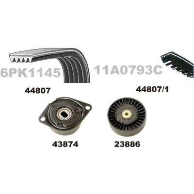 Imagen de MAPCO 73807 Juego de correas trapeciales poli V SEAT: Ibiza 2, TOLEDO 1, Alhambra I, VOLKSWAGEN: GOLF 3, Sharan Vento, FORD: Galaxy Mk1 MPV