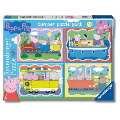 Imagen de Ravensburger Puzzle Peppa Pig, Colección 4x42 Bumper Pack, 4 de 42 Piezas, para Niños, Edad Recomendada 4+ Años