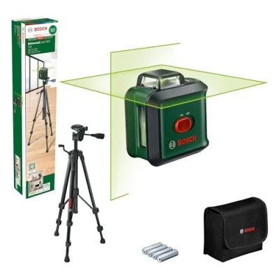 Imagen de Bosch nivel láser de líneas cruzadas UniversalLevel 360 con trípode (líneas en vertical + horizontal, incl. para la alineación por toda estancia, caja cartón)