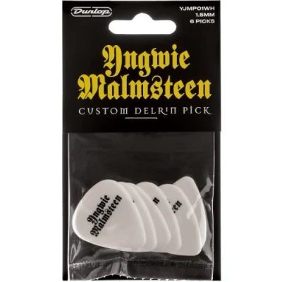 Imagen de JIM DUNLOP Púas Signature Yngwie Malmsteen Delrin 1,5mm Saco de 6, Blanco