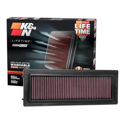 Imagen de K&amp;N 33 3071 Alfa Giulia 2.2 Filtro de Aire para Diésel, 2016, Color Rojo