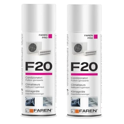 Imagen de Faren Limpiador higienizante, desinfectante F20 en aerosol Transparente Botella de 400 mlEl paquete incluye:2 unidades.