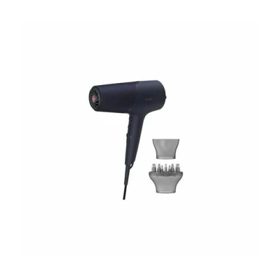 Imagen de Philips Secador de Pelo Serie 5000, 2300w, con Tecnología ThermoShield, Boquilla UltraEstrecha, Estrecha y Disfusor, BHD510/00, Negro