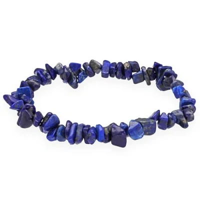 Imagen de Lebensquelle Plus Pulsera de Lapislázuli con piedras preciosas alta calidad, 19 centimeters, Gema,