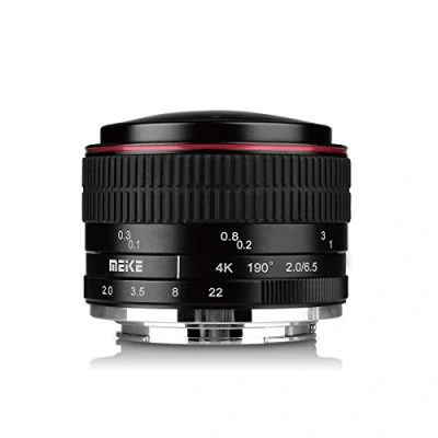 Imagen de Meike 6.5mm f/2.0 Ultra Wide Circular Fisheye Lens for Fujifilm X Mount Mirrorless APS C Camera Pro2 E3 T1 T2 T10 T20 A2 E2 E2s E1 X30 X70 M1 A1 XPro1 etc
