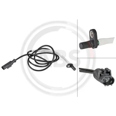 Imagen de A.B.S. 30191 sensor de ABS pasivo 1320 negro IVECO: DAILY 6 , 4, 4 Kasten/Kombi