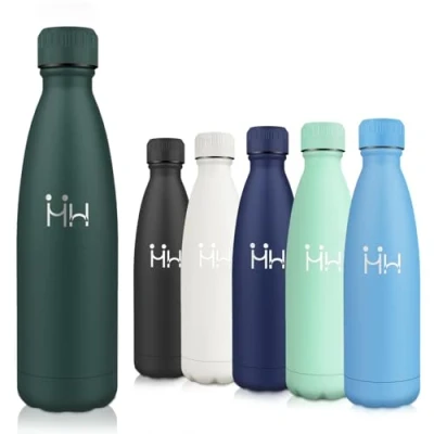 Imagen de Motswedi Botella Agua Acero Inoxidable, 750ml Sin BPA, Termica, Mantener 12H Caliente/24 Frío, Cantimplora, Prueba de Fugas, para Deporte, Oficina, Yoga, Ciclismo, Verde Militar