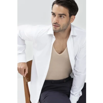 Imagen de mey DAS Drunterhemd Camiseta interior, Hombre, Talla: 54, Beige