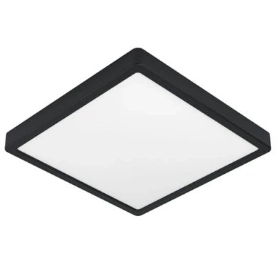 Imagen de Eglo connect.z Smart Home lámpara de techo LED para baño Fueva Z, L x A 28,5 cm, ZigBee, control voz y la aplicación, color luz, regulable, aluminio negro, IP44
