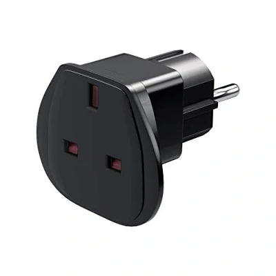 Imagen de Goobay 94271 Adaptador de Enchufe eléctrico Tipo D (RU) Negro para (Tipo (RU), 250 V, 16 A, Negro, 2500 W, Macho/Hembra)