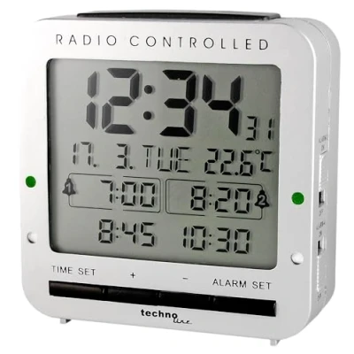 Imagen de Technoline WT 245 Despertador (4 alarmas), color plateado