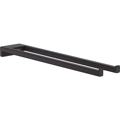 Imagen de hansgrohe AddStoris Toallero de baño doble, negro mate, 41770670