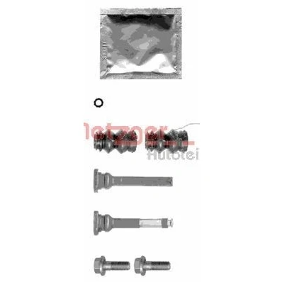 Imagen de METZGER 113 1379X Juego de casquillos guía, pinza freno con perno guía adicional OPEL: Agila A, TOYOTA: Yaris I Hatchback
