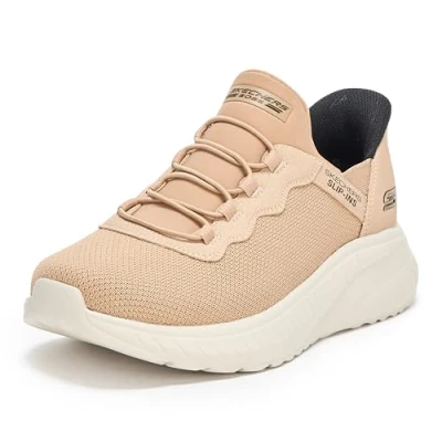 Imagen de Skechers Bobs Squad Chaos Daily Hype Hands Free Slip ins, Zapatillas Hombre, marrón Claro, 41.5 EU