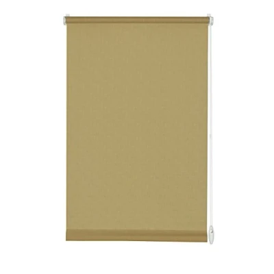 Imagen de GARDINIA Estor enrollable para sujetar o pegar, persiana de luz diurna, opaco, Todas las piezas montaje incluidas, EASYFIX Uni, Marrón, 60 x 150 cm (WxH)